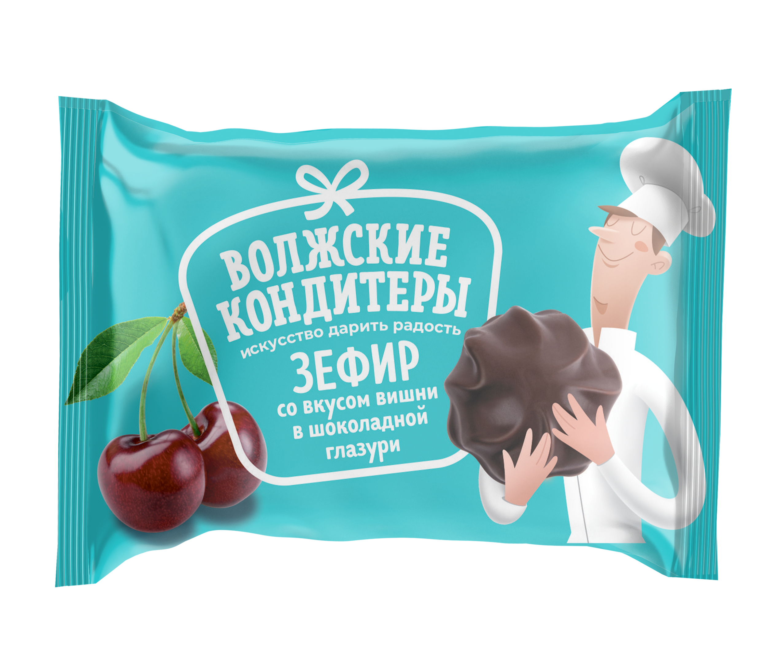 Зефир со вкусом вишни в шоколадной глазури