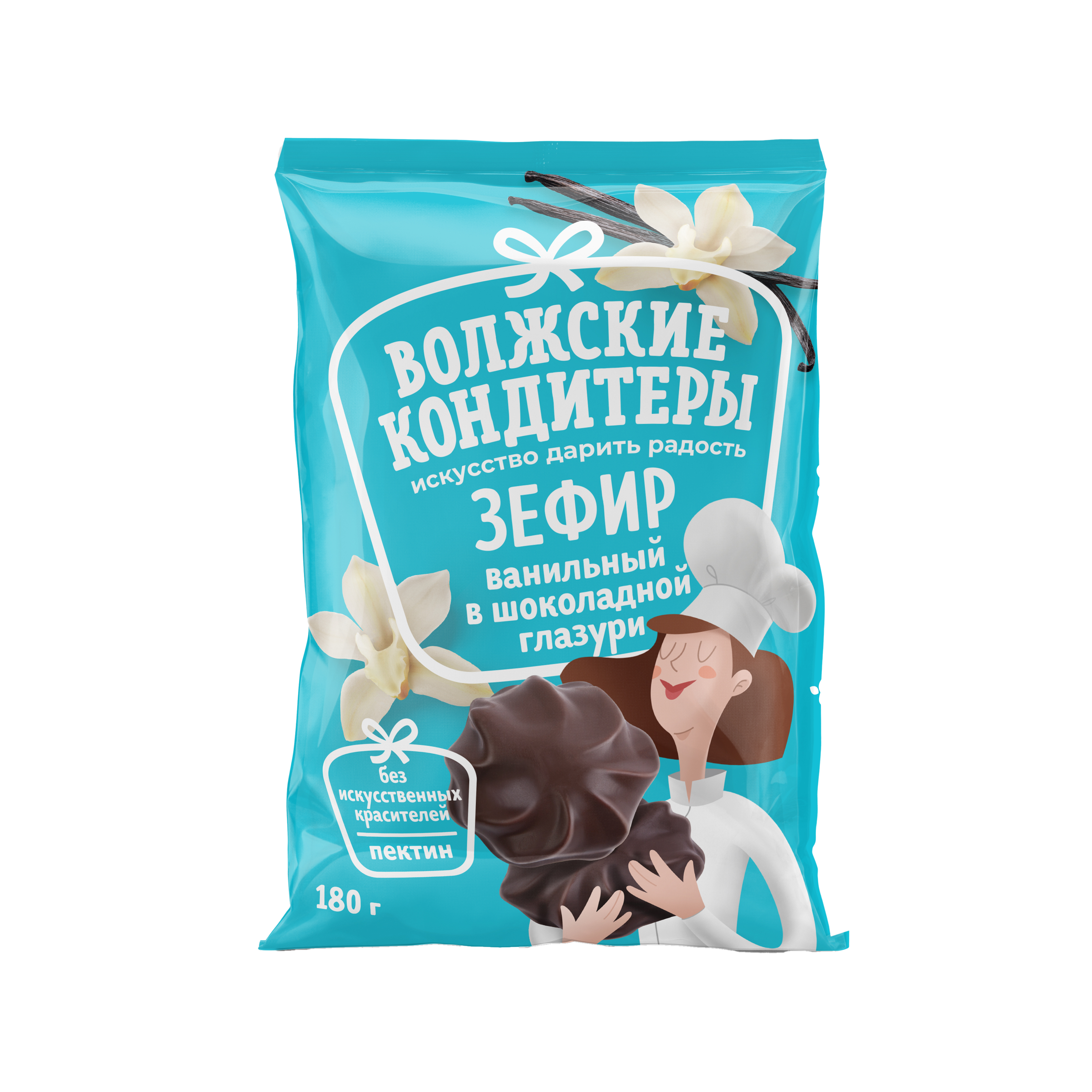 Зефир "Ванильный" в шоколадной глазури
