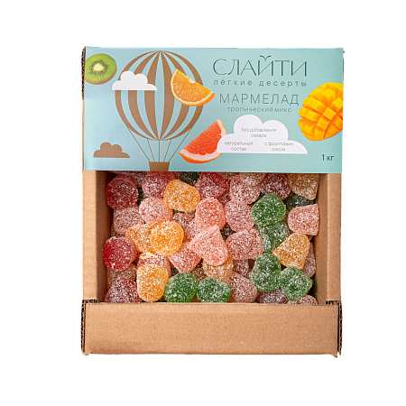 Мармелад без добавления сахара "Тропический микс", 1 кг  