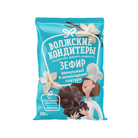 Зефир "Ванильный" в шоколадной глазури